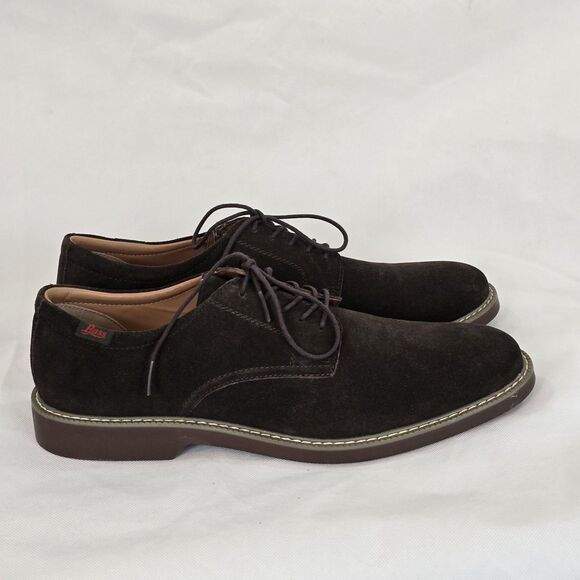 G.H. Bass Pasadena Shoes Mens Size 12 Brown Suede Oxford Casual Lace Up - Picture 6 of 16